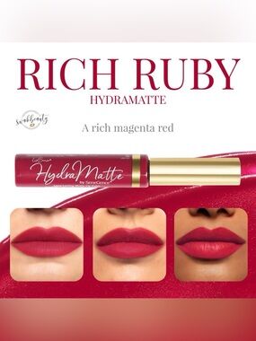 SeneGence HydraMatte Liquid Lipstick — Rich Ruby (Magenta Red)